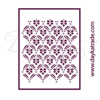 SUPER DEAL **40%** Dayka Trade Stencil Template T-3209 Background 21x30cm 