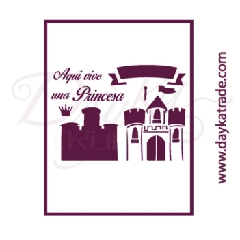 SUPER DEAL **40%** Dayka Trade Stencil Stencil T-3249 Princess Castle 21x30cm 