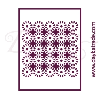 SUPER DEAL **40%** Dayka Trade Stencil T-3259 Stencil Flowers Background 21x30cm 