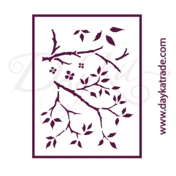 SUPER DEAL **40%** Dayka Trade Stencil of Stencil T-3262 Background Branches 21x30cm 