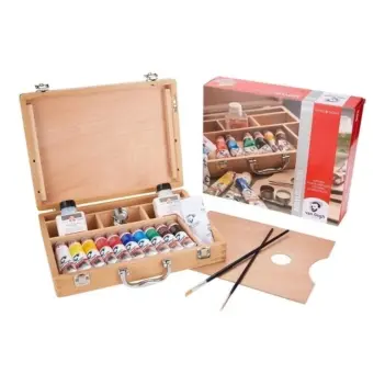 Acrylic wooden box 10x40 ml. Van Gogh