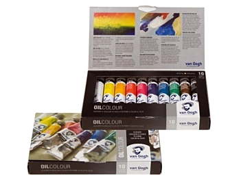 Obraz olejny Van Gogha, zestaw podstawowy 10 x 20 ml