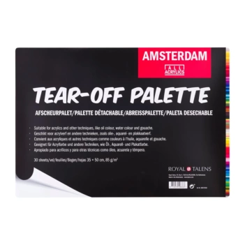 Paleta rectangular desechable 35x50cm Amsterdam