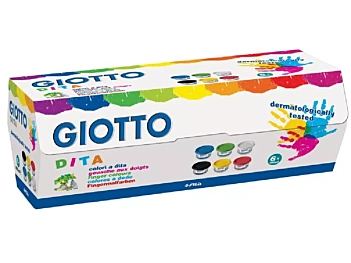 Doos met 6 Giotto Finger Paint 100ml