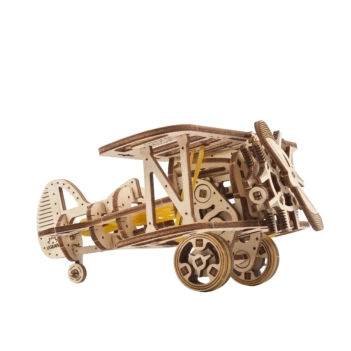 Modellino Mini-Biplano Meccanico 3D Ugears