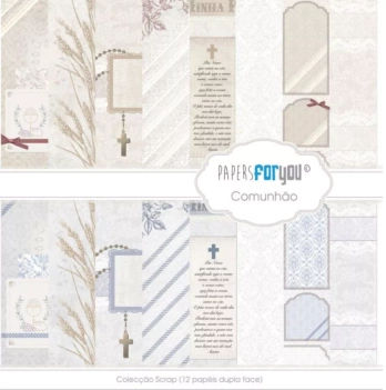 Kit de Scrapbooking Comunión Classic Portugués PapersForYou 30x30cm