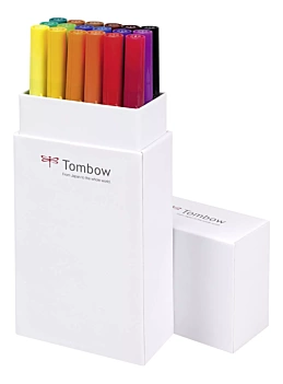 Set de 18 rotuladores Dual Brush Colores Primarios Tombow