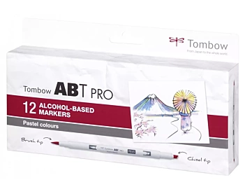 Set de 12 rotuladores ABT Pro Colores básicos Tombow