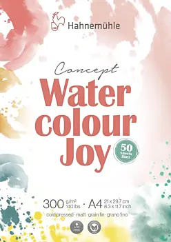 Bloc acuarela grano fino Joy Hahnemühle A4 300gr/m2