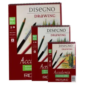 Bloc anillas Accademia Témpera y Gouache Fabriano 200g/m²