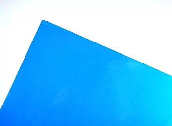 Satz mit 10 blauen Acetatblättern für A4-Schablonen