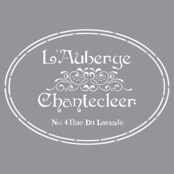 Plantilla de Stencil (30,5x30,5cm) ADS07 The French Inn