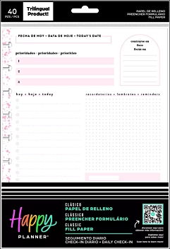 SUPER DEAL **40%** MAMBI Daily Check-in Classic Happy Planner Sheet Block