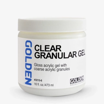 Gel acrílico granular grueso transparente Golden 473ml