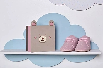 Artemio Adorable- Cloud-shaped wooden shelf