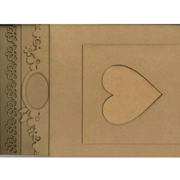 Álbum Chipboard Corazón puntilla - Dayka CART-202