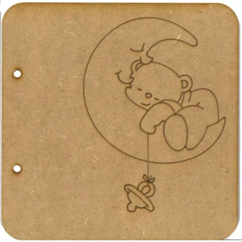 Álbum Chipboard Oso Luna- Dayka