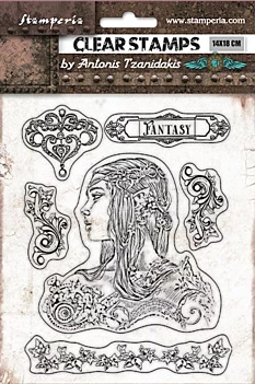 Transparent Stamp Set Amazona Magic Forest Stamp Set Stamperia