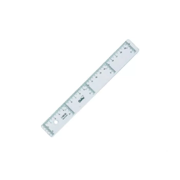 Regla de Plástico Transparente 20cm Safta