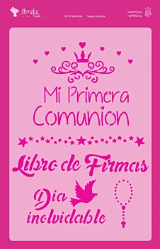 Plantilla de stencil Bienvenidos a la boda 20x30cm