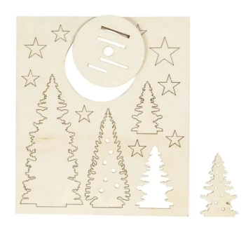 Siluetas de Madera Árboles de Navidad Creativ Company