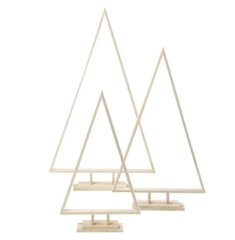 Creativ Company Set 3 Wooden Christmas Trees 