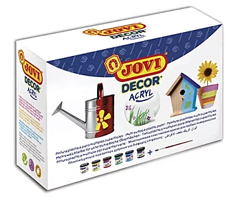 Caja 6 Temperas Glitter Jovi 55ml