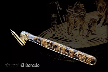 Pot à stylos en résine 2 en 1 El Dorado Moblique