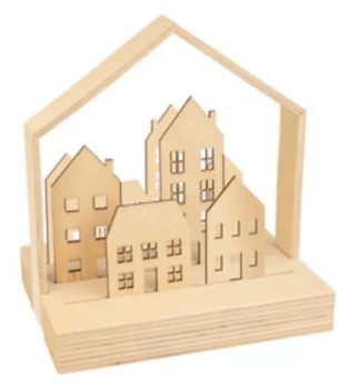 Objetos Decorativos Madera Casas Artemio

