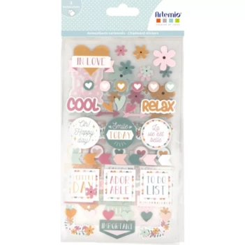 Chipboard Stickers No Stress & Co Artemio

