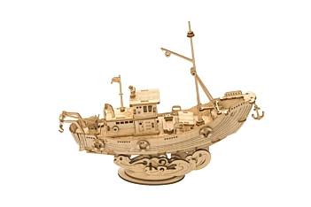 Robotime fishing boat model