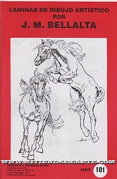 Artistic drawing plates 101 Horses JM Bellalta Castellano