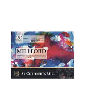 Bloc Millford 300g/m² Grano Fino St Cuthberts Mill 41x31cm