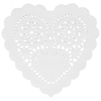 Artemio Set 20 Heart doilies