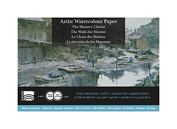 Blok do akwareli drobnoziarnisty 20H Robert Wade Baohong 12,5x18cm 300g/m²