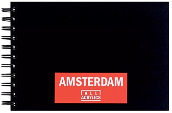 Bloc con anillas de dibujo acrílico A4 Amsterdam
