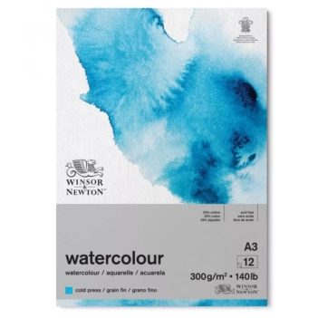 Almofada aquarela colada grão fino 12H Winsor & Newton 300gr