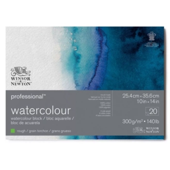 Papel acuarela profesional grano grueso Winsor & Newton 50x76cm 300gr