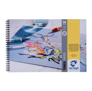 Bloc espiral Azul Océano Van Gogh A3 120g/m²