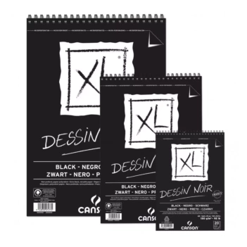 Bloc XL Dibujo Negro Espiral Grano Grueso/Liso Canson 150g/m²