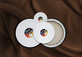 Canvas on Phoenix round stretcher bars