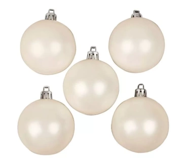 Creativ Company Set 20 White Christmas Balls 