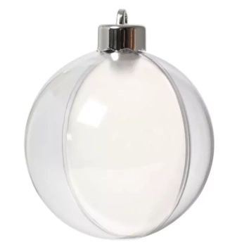 Creativ Company Set 5 Clear Ball Ornaments 