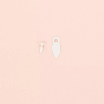 Brads y Botones de Giro Blanco Craftelier