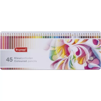 Caja Metálica 45 Lápices de Colores Bruynzeel

