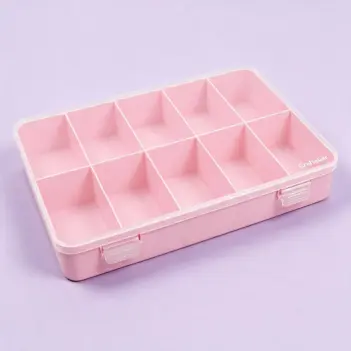 Caja con 10 Compartimentos Rosa Mi Tienda de Arte 