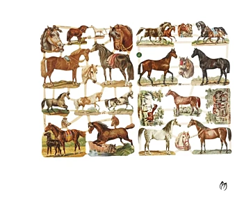 Creativ Company Vintage Horse Prints 