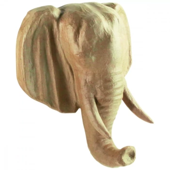 Décopatch Paper mache elephant head