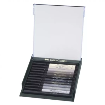 Faber Castell Pitt Artist Schachtel 12 Stifte Grautönen