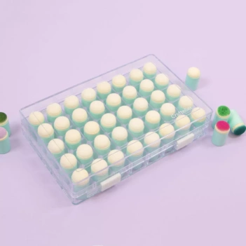 Caja con 40 Esponjas Dedal para Entintar Mi Tienda de Arte

